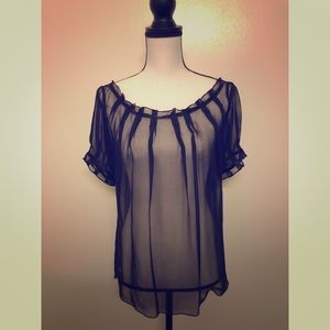 Geren Ford Sheer See-Through Top